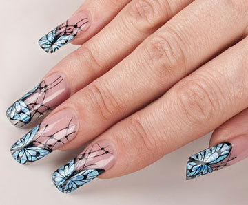 Corso decorazione unghie, nail art farfalle by Kateryna Bandrovska