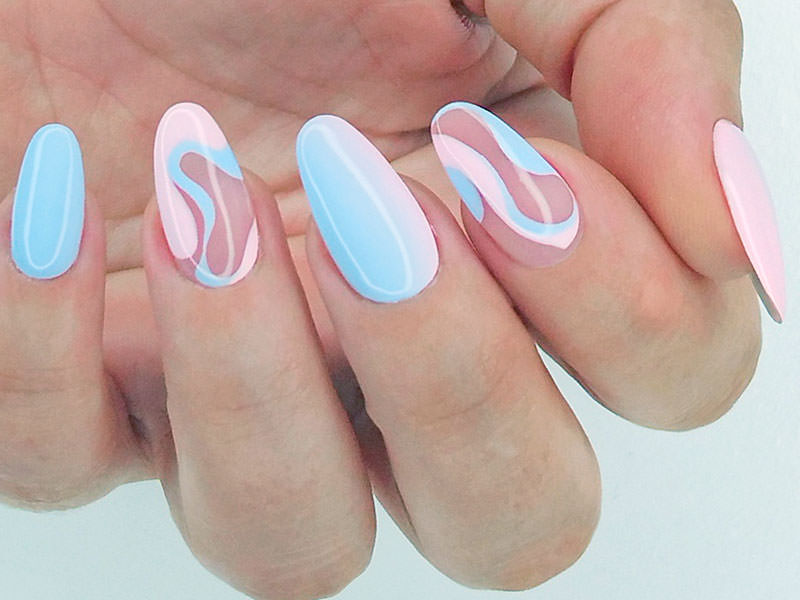 Nail art mania - Laura Ascione: Shade e decorazione su struttura nude