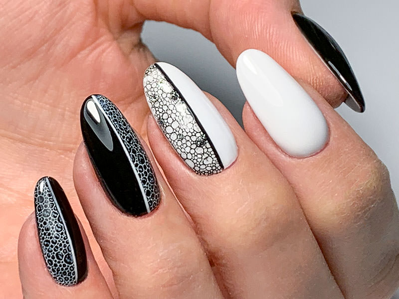 Idee Nail Art - Alek: Kombi effetto "Bubbles"