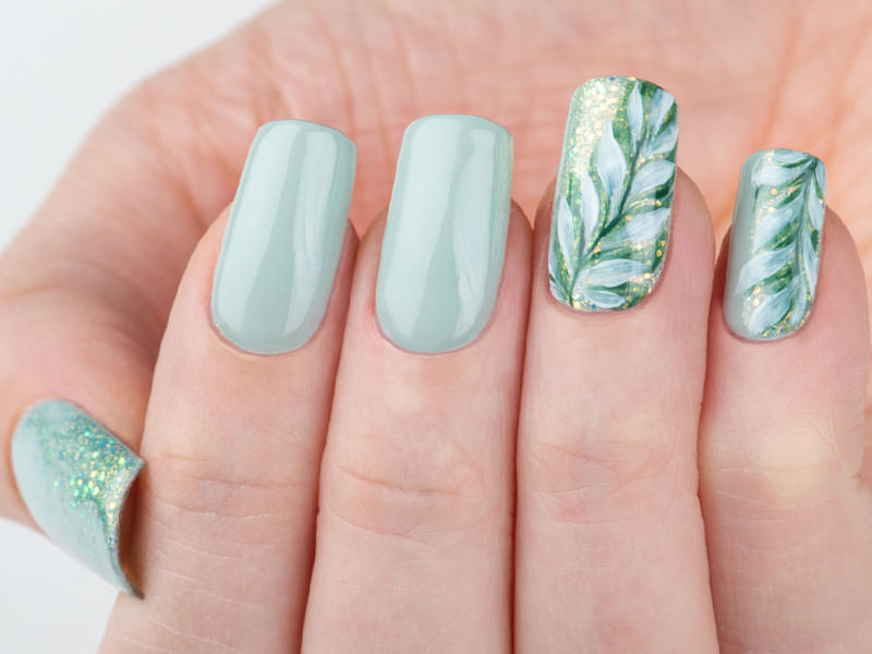 Nuove tendenze Nail art - Chiara Milanese: Fusion verde pastello