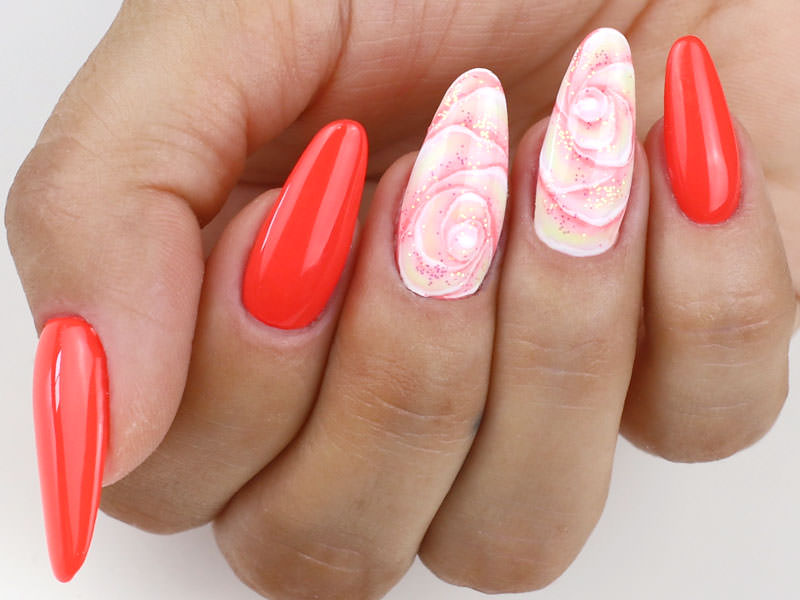 Nail Art estive - Karina PjaKa: Rose Sfumate