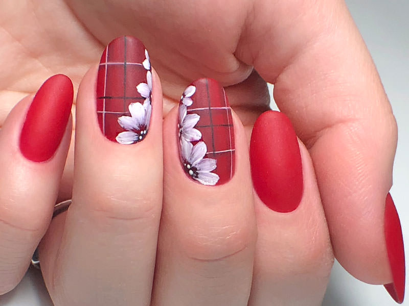 Nail art mania - Giulia Paladino: Tartan & fiori