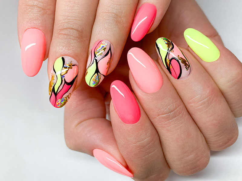 Nail art mania - Barbara Donini: Kombi colorato