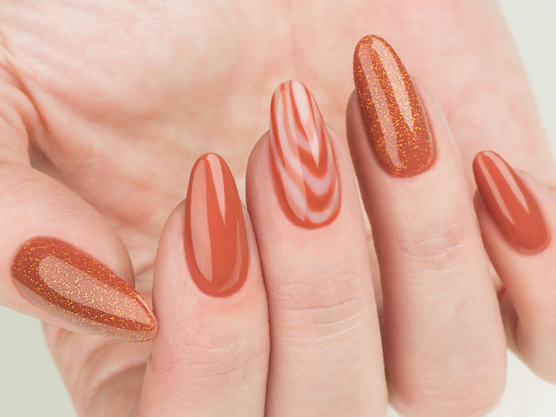 Nail art mania - Kateryna Bandrovska: Kombi autunnale