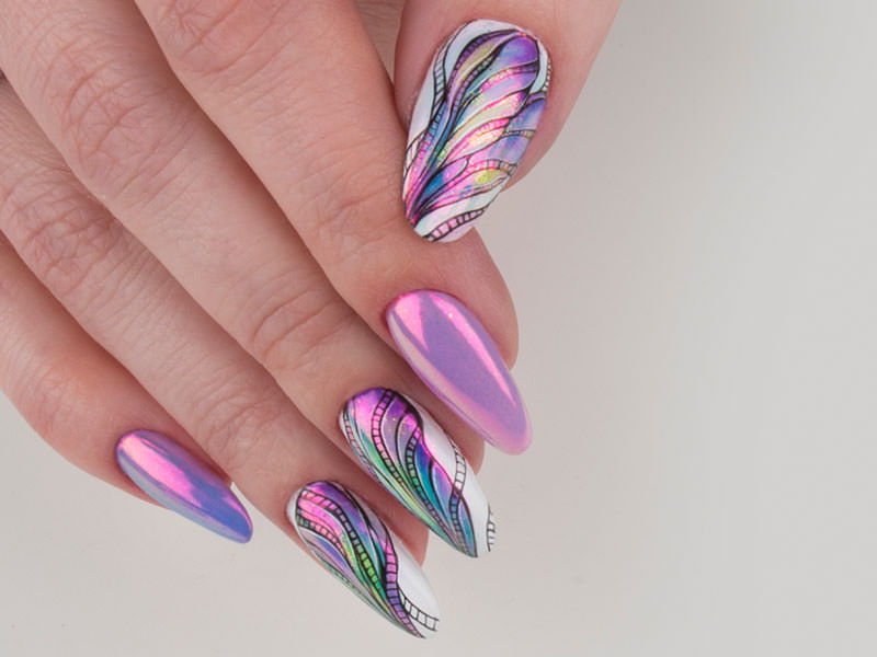 Nuove tendenze Nail art - Kateryna Bandrovska: Fusion multicolor