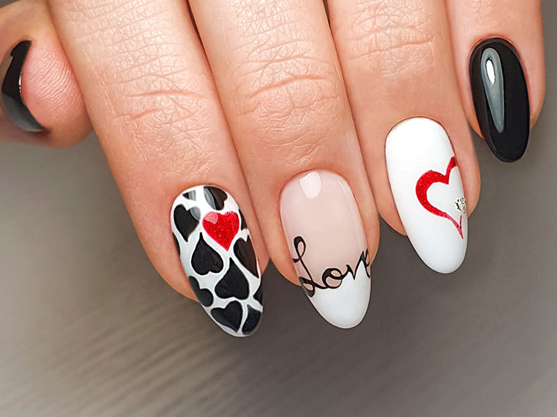 Nail art mania - Valentina Sardone: Amore in bianco e nero