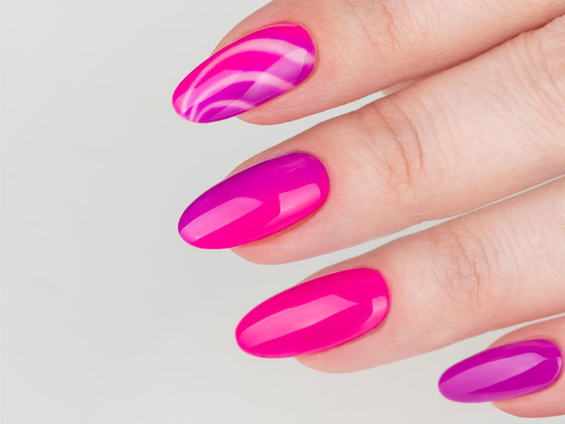 Nail art mania - Kateryna Bandrovska: Kombi zebrato fluo