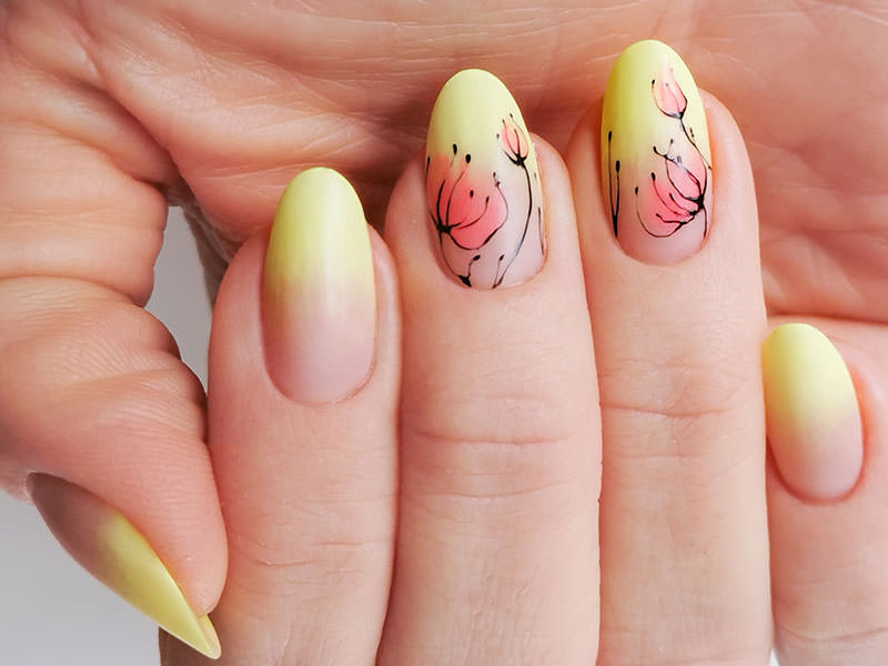 Nail art mania - Lorena Chiarentin: Baby Boomer fiorito