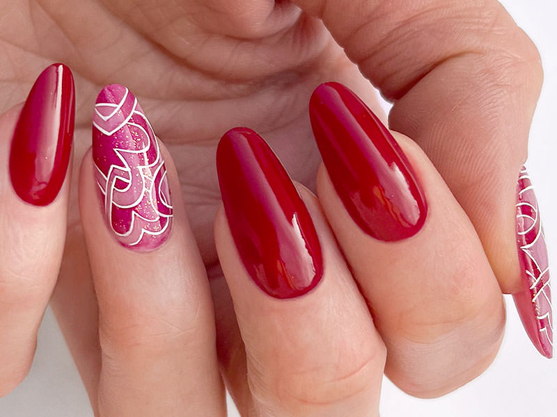 Nail art mania - Sara Colleoni: Incastro di cuori