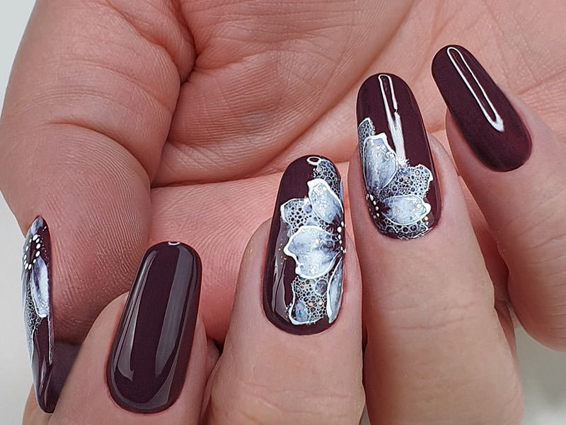 Idee Nail Art - Gioia Del Zotto: Fusion fiori di ghiaccio