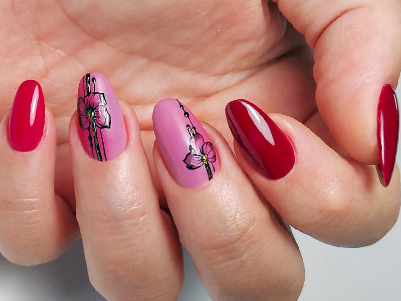 Idee Nail Art - Laura Ascione: Fusion fiorito