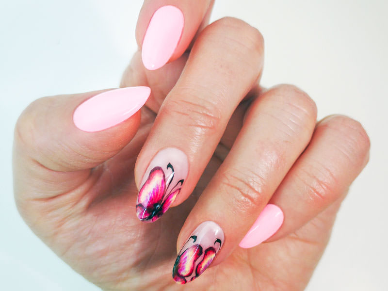 Idee Nail Art - Dina Lisanti: Farfalle