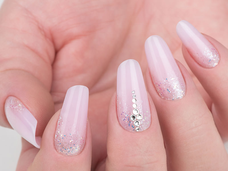Idee Nail Art - Gioia Del Zotto: Rico Pro Pink & glitter