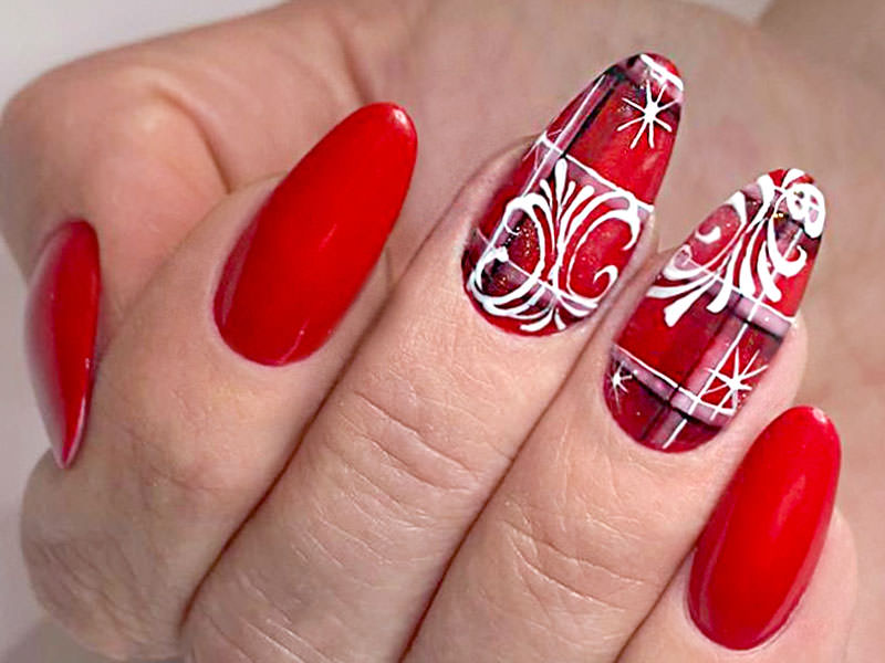 Nail art mania - Antonia Minervini: Tartan natalizio