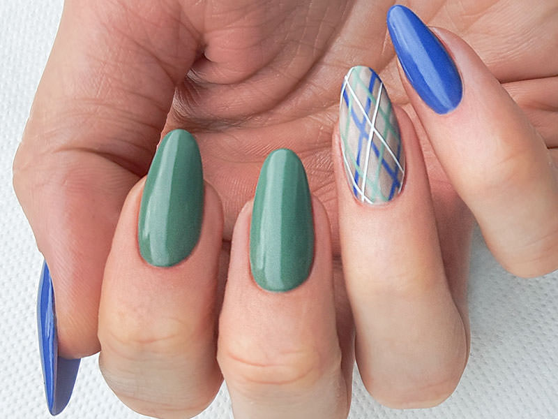 Idee Nail Art Mania - Sara Colleoni: Rombi sovrapposti