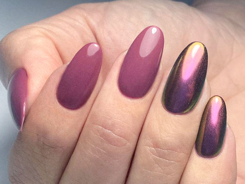 Nail art mania - Antonia Minervini: Monocolore ed effetto Super Chrome