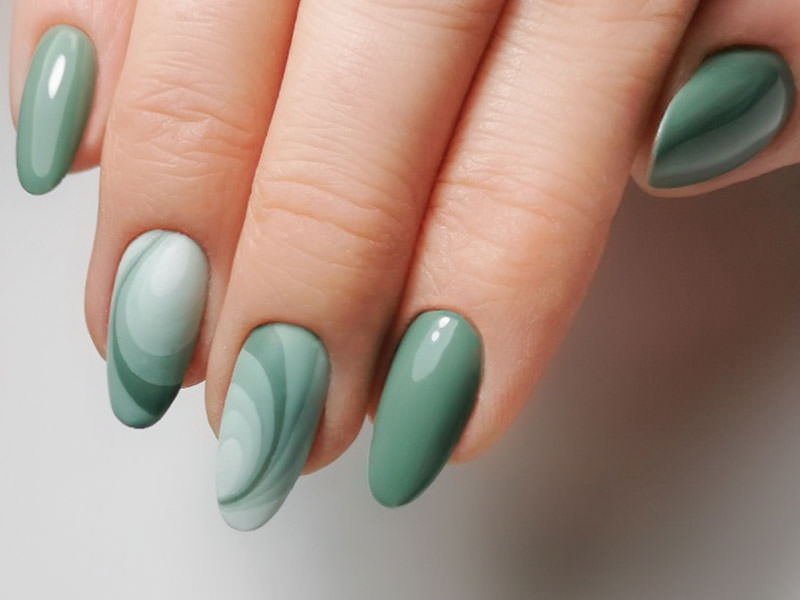 Nail art mania - Lorena Chiarentin: Spirali verdi