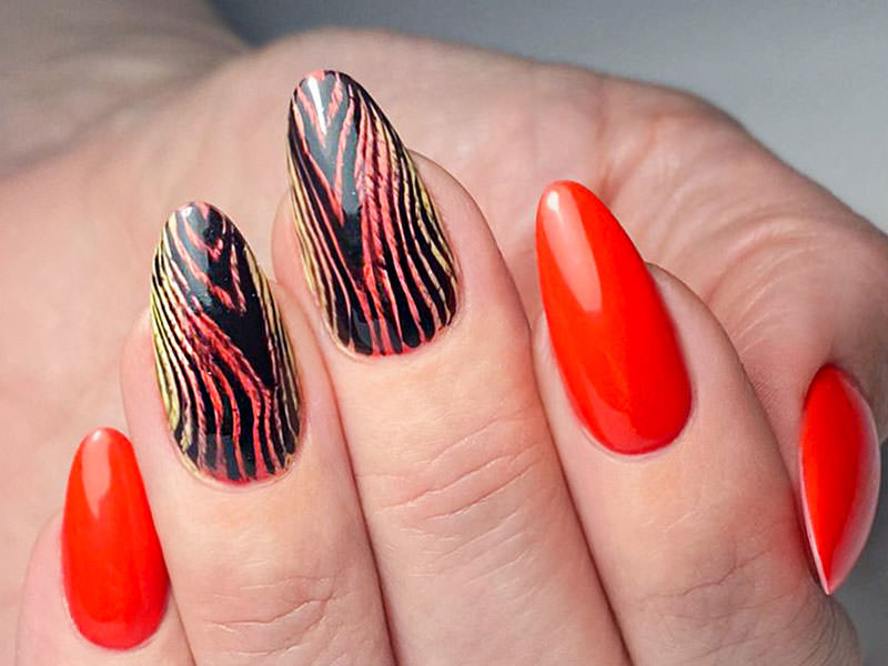 Idee Nail Art - Antonia Minervini: Tigrato estivo