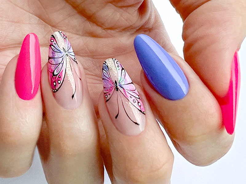 Nail Art estive - Sara Colleoni: Farfalle