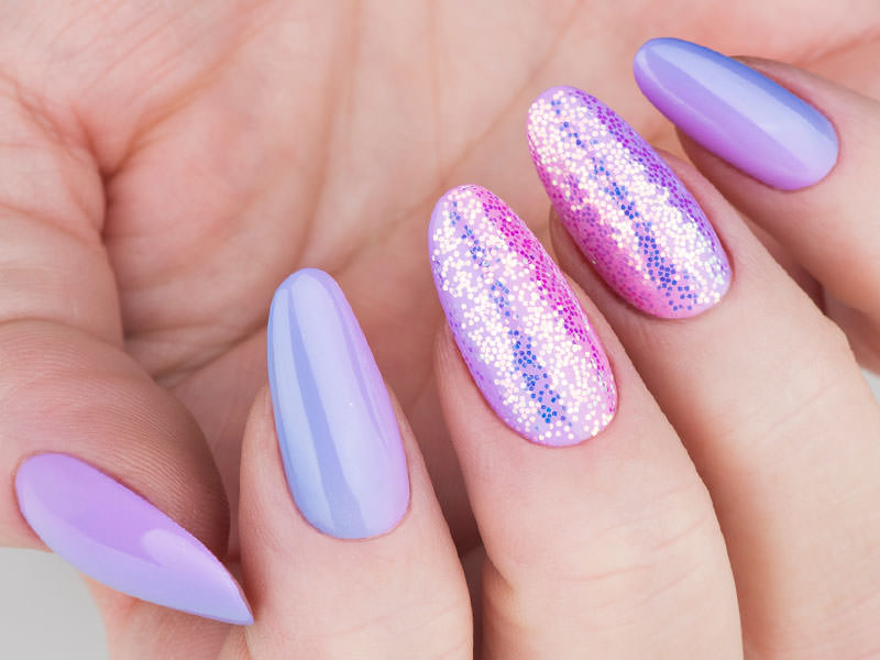 Nail art mania - Gioia Del Zotto: Kombi sfumature glitterate