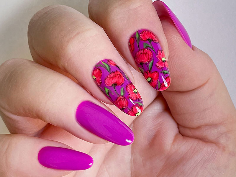 Nail art mania - Gioia Del Zotto: Papaveri