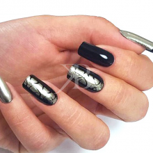 Corso decorazione unghie - Katia Riccio: Chrome Black&Silver